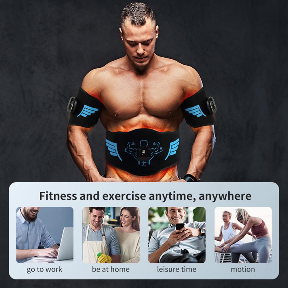 НОВЫЙ ABS-стимулятор, фитнес-массажер, EMS, стимулятор мышц, тонер, пояс для тренировки живота, оборудование для тренировок, машина