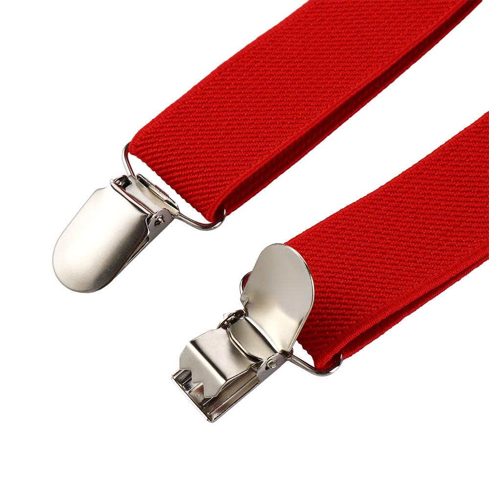 Solid Color For Girls Strap Clip Bow Tie Hanging Pants Clip Suspenders Clips Tie Suspenders Set