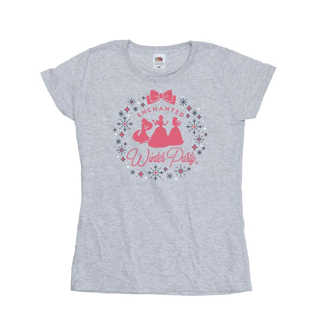 Disney Womens/Ladies Princess Winter Party Cotton T-Shirt