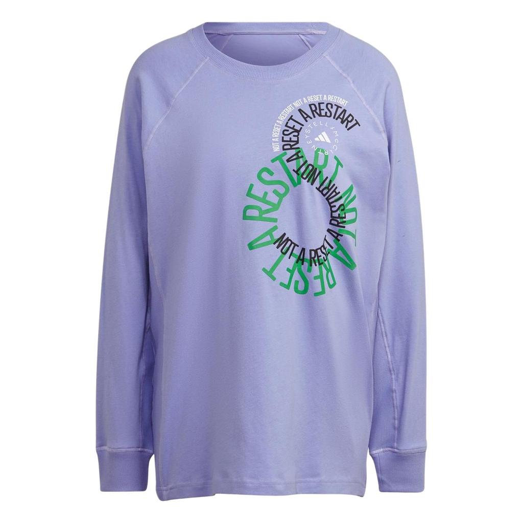 adidas X Stella McCartney Футболка Унисекс Глянцевая Отделка Фиолетовая IB5896-