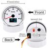 60kmh 120 200KMH 60MPH 85mm Gauge GPS Speedometer with Antenna 7 Color LED 3in1 Speed Meter COG TRIP Odometer For Boat Car 9-32V