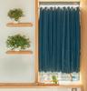 Iams Кафе Занавески ширина x 90см длина Уровень 2 Затемнение Затемнение Zeon Приватные Занавески для Маленького Окна 90см длиной Натяжение в [145см / / Темно-синий], (Сделал