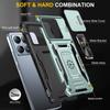 For Xiaomi 14T Case Kickstand Slide Lens Lid PC+TPU Drop
