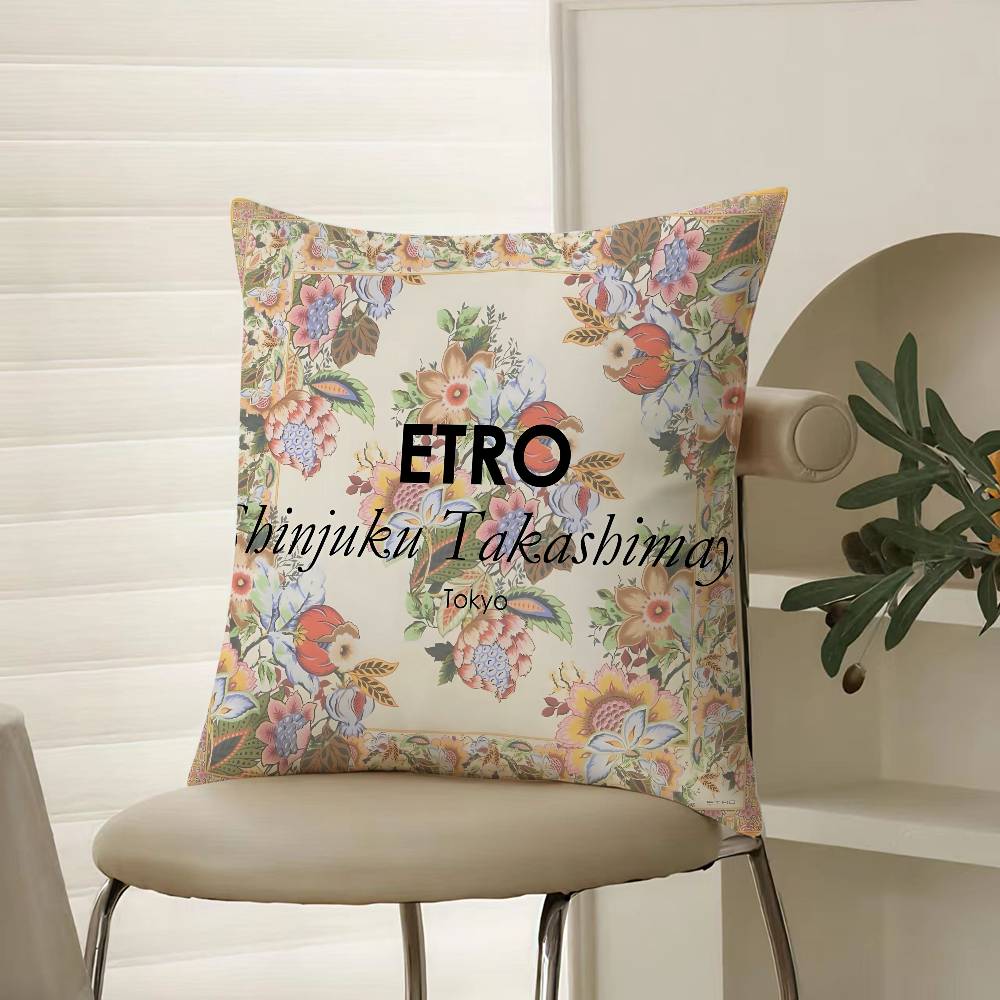 Наволочка Etro с цветочным узором из кешью, натуральная, комфортная, для дивана-кровати, шелковисто-элегантная, с потайной молнией, декоративный чехол для подушки