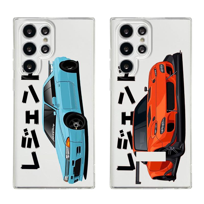 Чехол для телефона со спортивным автомобилем JDM Tokyo Drift для Samsung Galaxy S26 S25 S24 S23 S22 Ultra S20 S21 FE 5G Plus Мягкий прозрачный чехол