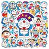 Doraemon Graffiti Waterproof Stickers: 50-Pack for Luggage, Skateboards, Scooters, Water Bottles, & More