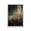 City Lights, Poster In Black And Gold City Lights, Poster In Black And Gold, 30X40 Cm, Unframed, Matte Paper 230 Gsm