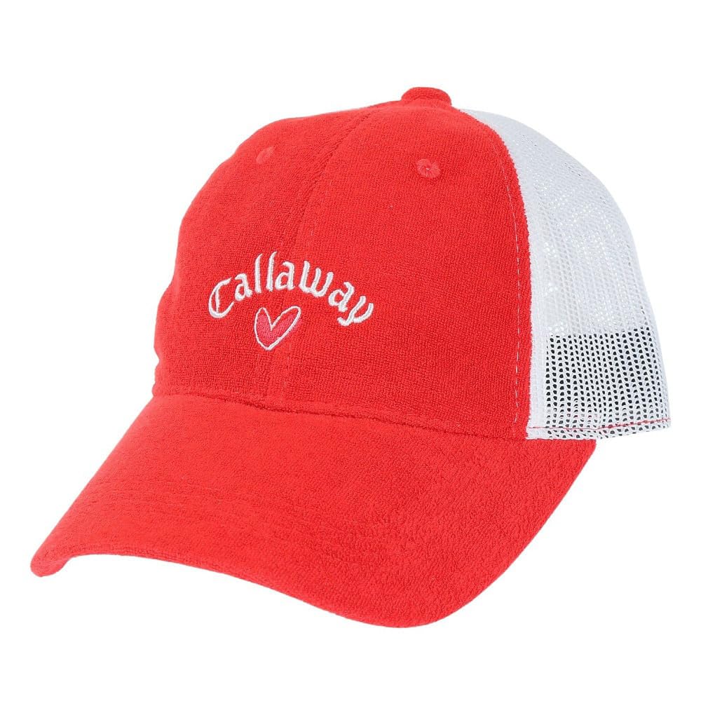 Callaway Сетчатая кепка с регулируемым хвостиком Гольф-кепка C23191208 Свободный размер Женская (Бонни Стиль, Размер) / / 1100_Красный,