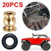 20pcs Brass Shock Links Joint Balls Pivot Balls W/ O Rings Shock Pivot Steering Ball for 1/24 RC Crawler Car Axial SCX24 Upgrade