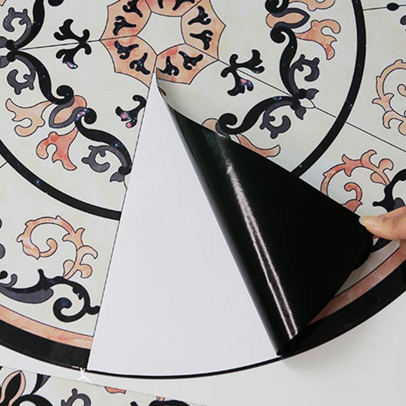 1 шт. паркетные обои из ПВХ, круглые настенные наклейки, водонепроницаемые настенные наклейки, самоклеящиеся, для гостиной, потолочные светильники, декоративные