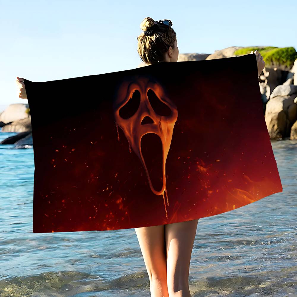 Крутое пляжное полотенце из микрофибры H-Scream-W с принтом, для альпинизма, йоги, пляжа, плавания, бега, впитывающее, мягкое полотенце