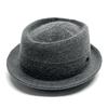 Ruben BLACK CLECTION Knitted Thermo Pork Pie All Season One Custom-Made Cotton-Poly Hat, Design, (JP, Alphabet, Size, Gray)