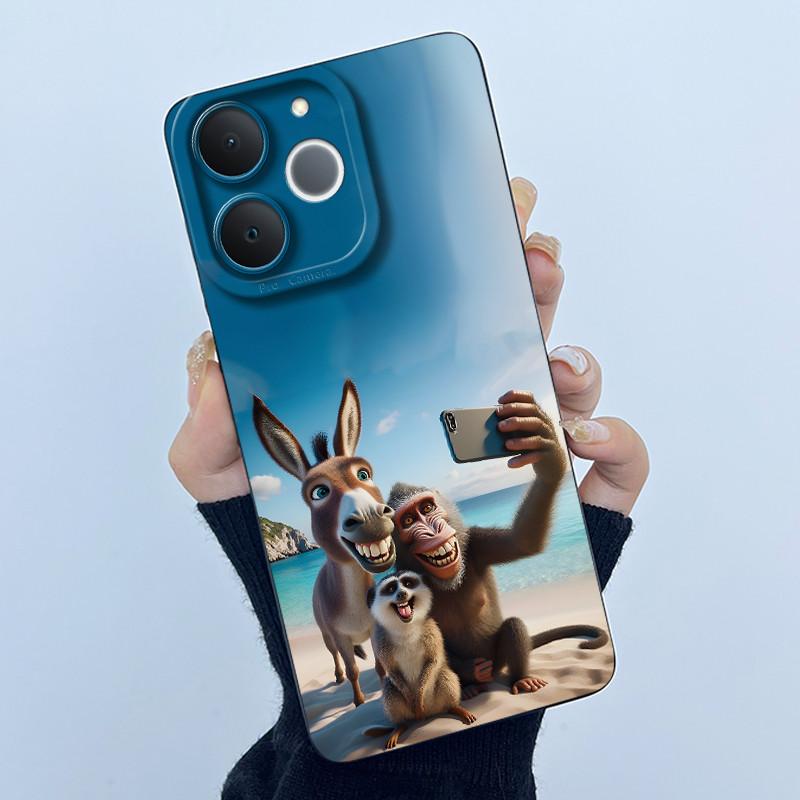 Чехол Для Телефона Realme Note 70 70T Качественный Мягкий Силикон Панда Милые Девочки Задняя Крышка Для Realme Narzo 80 Lite 4G Бампер
