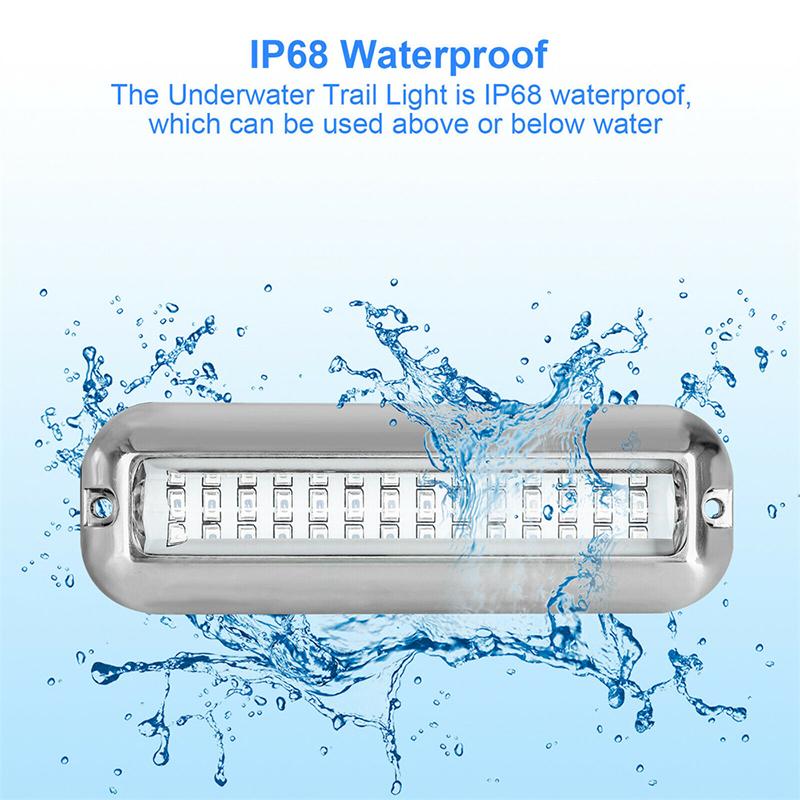 27/42 LED Boat Underwater Lights 10-30V Marine Navigation Light Transom Speedboat Boat Lights For Car RV Ship Yachts Stern
