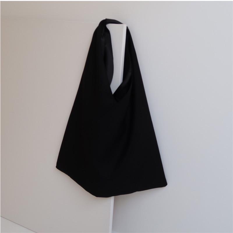 Корейский ленивый стиль большая вместимость Гонконгская сумка-тоут на одно плечо: 2020 Сумка, Повседневная Холщовая с Дизайном Внахлест