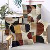 Современный геометрический узор, 2D-печать, наволочка из полиэстера, декоративный чехол для подушки на диван, прикроватная подушка
