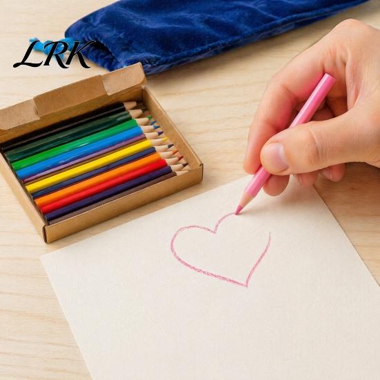 Цветные карандаши для детей, 12 шт., цветной набор, с гладким деревянным корпусом, яркие цвета, наборы для рисования для детей, инструменты для рисования дома, для скетчинга и искусства