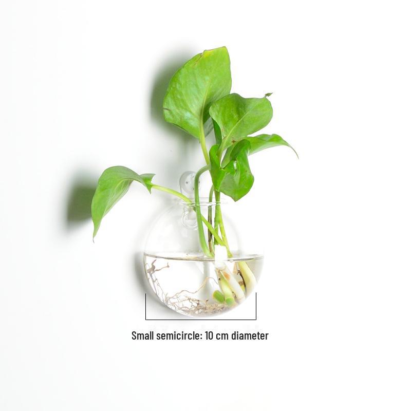 Ваза из выдувного стекла ручной работы для украшения стен и цветочных композиций