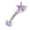 [H9417] - Body Piercing 'Star' Lavender