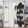 Шторы для спальни, красочные картины, занавески для гостиной, украшения на Хэллоуин, шторы для домашнего интерьера, 2 шт., перегородка