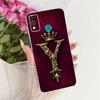 For Honor 9X Lite Case JSN-L21 Cute Initial Letters Painted Phone Case For Honor 9XLite JSN-L22 Soft Silicone Cover Shell