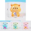 Creative Miniature Night Light Fishing Bear Resin Car Dashboard Ornament