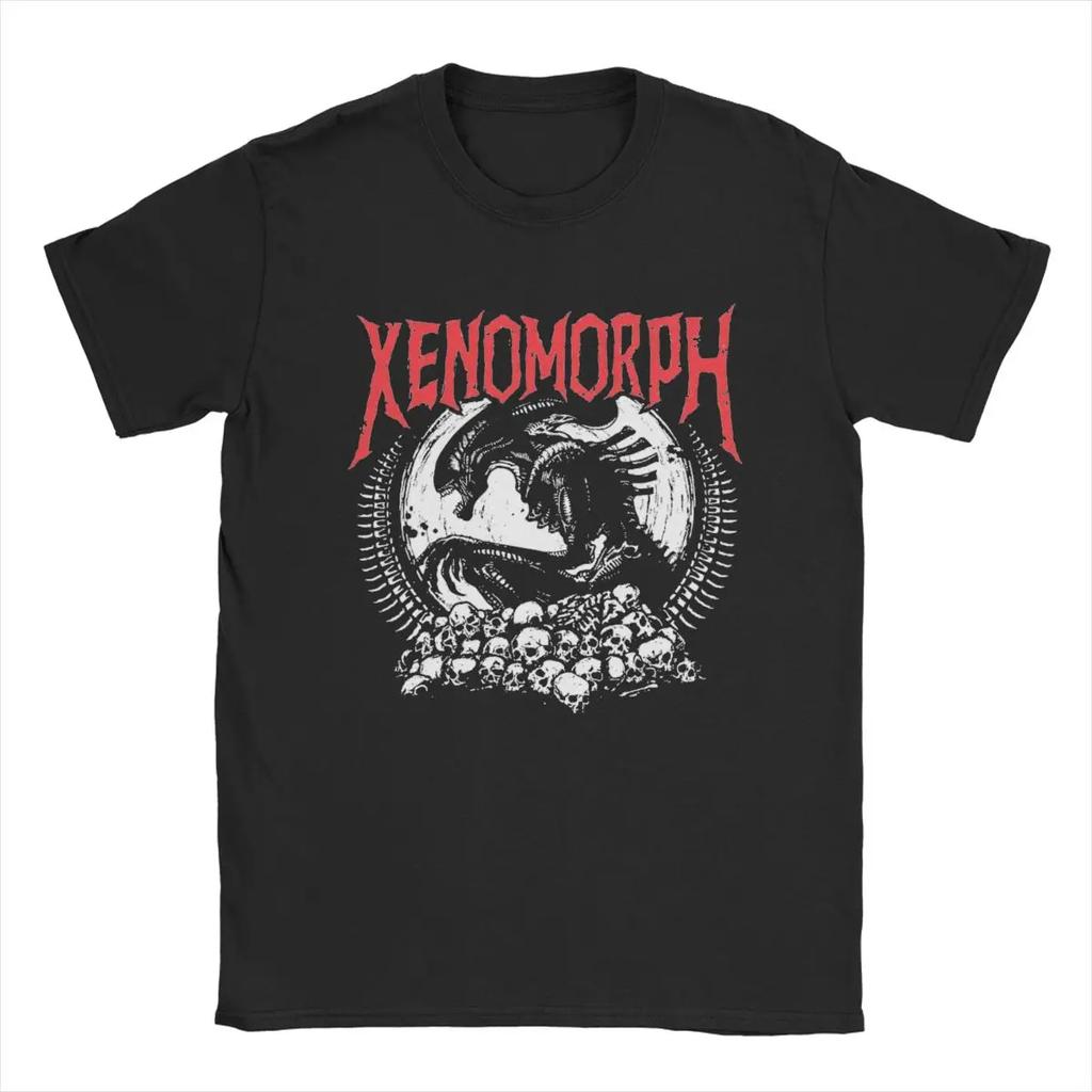 2026 Unisexs TShirt Death Metal Xenomorph Alien Movie Amazing Cotton Tee Shirt Short Sleeve T Shirt O Neck Clothing Summer