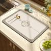 New Chinese Kitchen Countertop Absorbent Dish Drain Mat French Diatomaceous Mud Table Top Coffee Machine Insulated Bar Mat