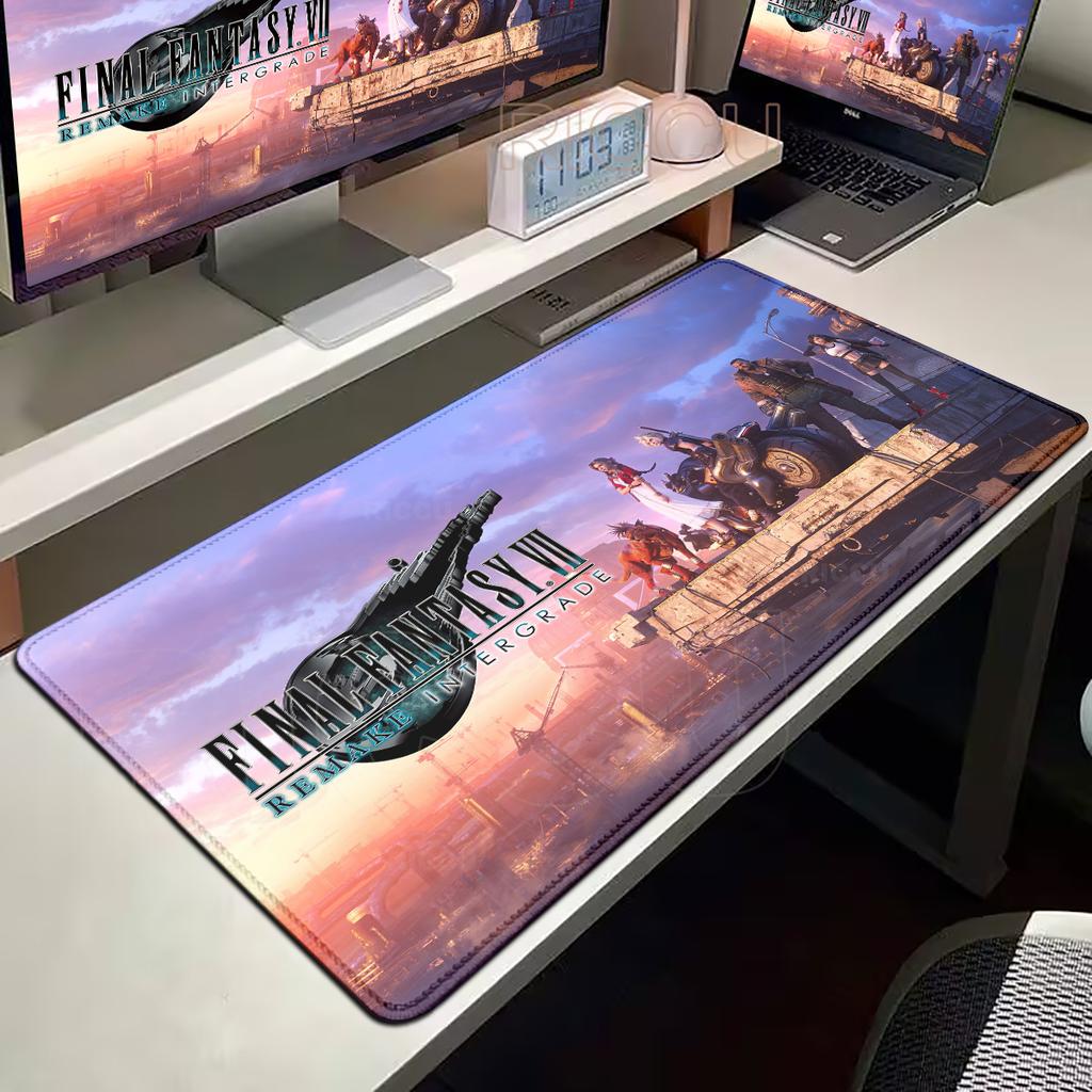 Final Fantasy 7 Large Gaming Mouse Pad HD Computer Mousepad PC Gamer Laptop Mouse Mat Office Mausepad XXL Keyboard Mat Desk Pad