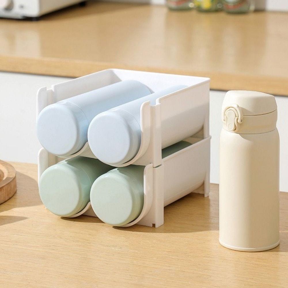 Anti-Fall Water Bottle Holder Plastic Wine Water Bottle Holder Cup Storage Rack Kitchen