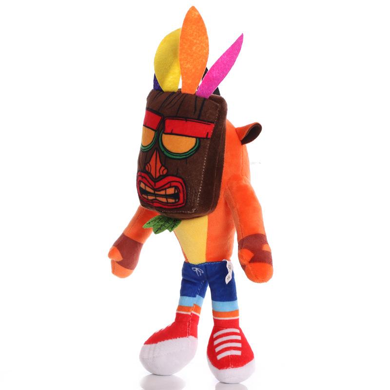 Игрушка Плюшевая Crash Bandicoot Мягкая Игрушка Мультяшный Волк Aku Aku Плюшевая Кукла Подарок на День Рождения Хэллоуин Рождество для Детей