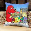 CClifford The Big Red Dog Pillow Case Pillowcase Doublesided Printed Sofa Cushion Bedroom Headboard Pillow