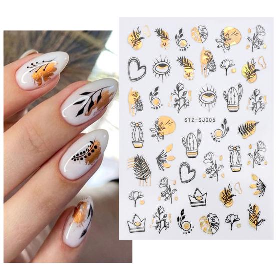 Стильные наклейки для ногтей Креативные легкие DIY