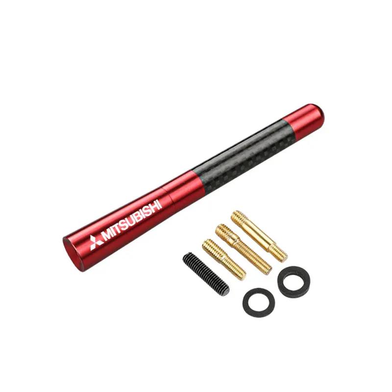 8/12CM Car Roof Radio Antenna for Mitsubishi Ralliart Lancer ASX Pajero Outlander Eclipse Carbon Fiber Signal Aerial Sticker