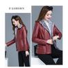 Plus Velvet Thickening Middle-Aged And Elderly Mothers Plus Size Warm Casual Leather Women's Leather Jackets Blouse Top