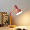 1Pc Creative Nordic Table Lamp Wooden Art LED Turn Head Simple Bedside Desk Light/Eye Protection Reading&Bedroom Study Lamp
