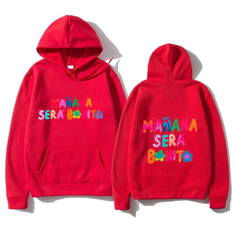 Men's Hoodies Manana Sera Bonito Bichota Karol G Women Sleeve Print Women Graphic Hooded Sweatshirt Clothes