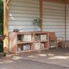 Outdoor Kitchen Cabinet MEPPEL 2 pcs Natural Douglas Fir