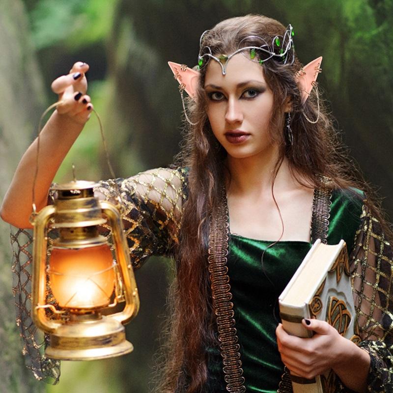 Декоративный реквизит для ролевых игр на Хэллоуин, латексные таинственные ангельские ушки эльфа, высокая имитация мягких накладных ушей, реквизит для фотосъемки, аксессуары