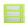 Drawer Organizer Jewelry Makeup Storage Box Plastic Container Case 3 Layers Green