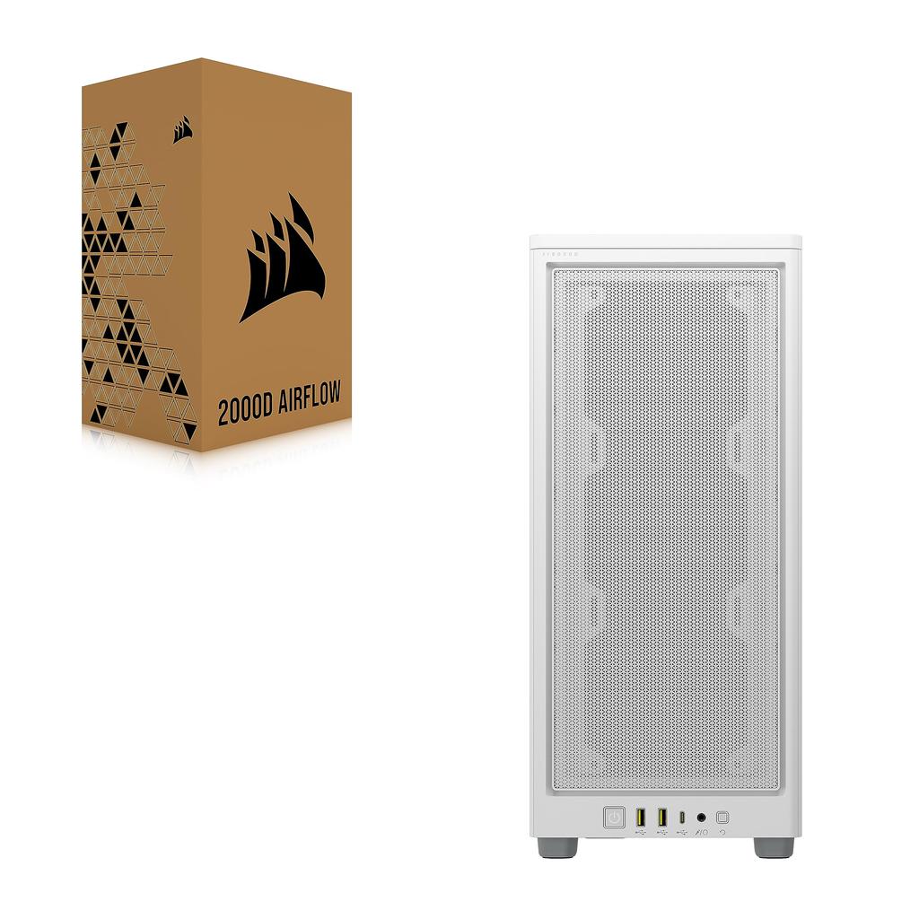 Корпус для ПК Corsair 2000D AIRFLOW ITX Tower Mini Tower белый CC-9011245-WW