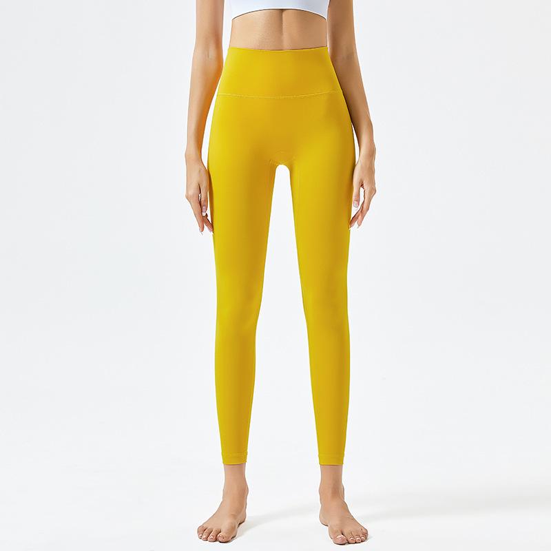 Яркие леггинсы для йоги: Активная одежда высокого класса, с эффектом «обнажённой кожи», для подтяжки бёдер, для бега и фитнеса