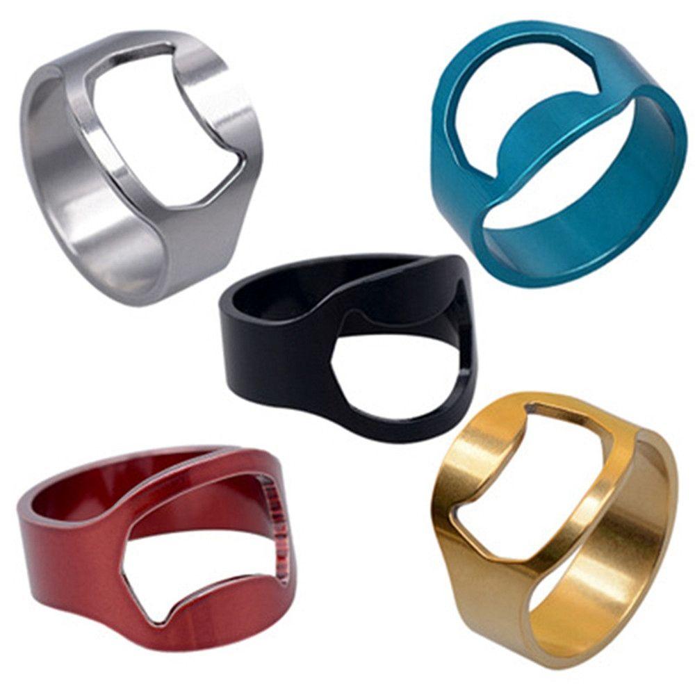Finger Ring-shape Remover Cap Opening Kitchen Gadgets Bar Tools Beer Bottle Opener Wine Opener