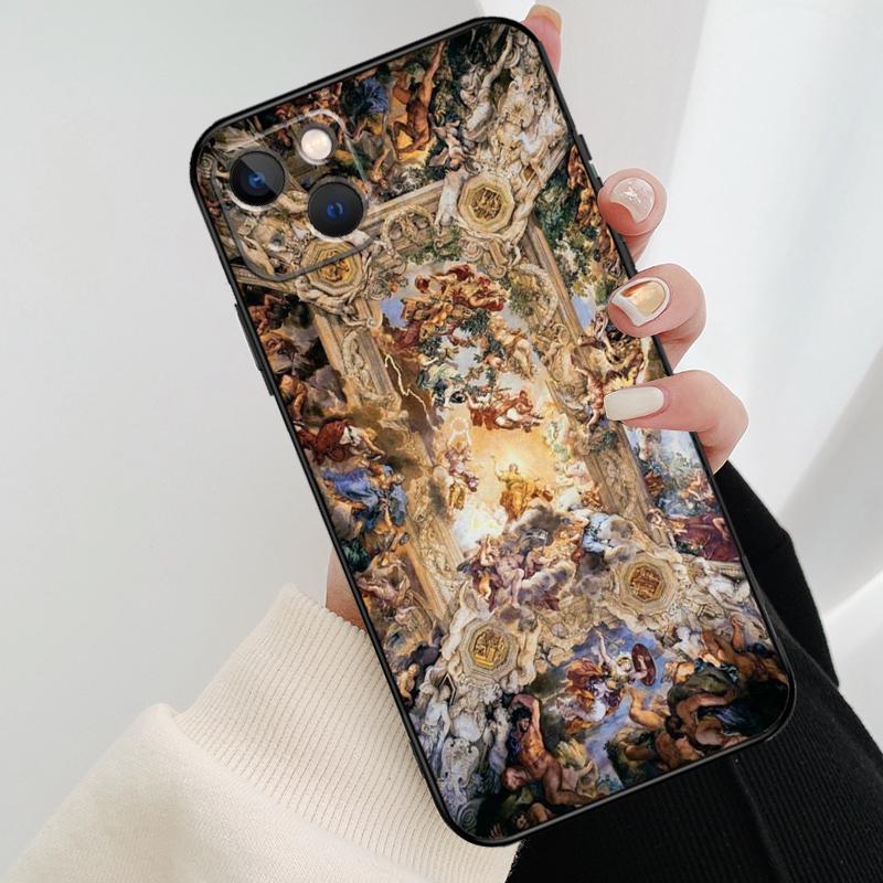 Чехол для телефона с картиной эпохи Возрождения для iPhone 17 Pro Max 15 14 13 11 12 16 Pro Max mini 15 16 Plus 16e 17 Air Cover