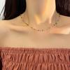 "Summer Crystal Beaded Choker Necklace - Elegantly Designed for Women"