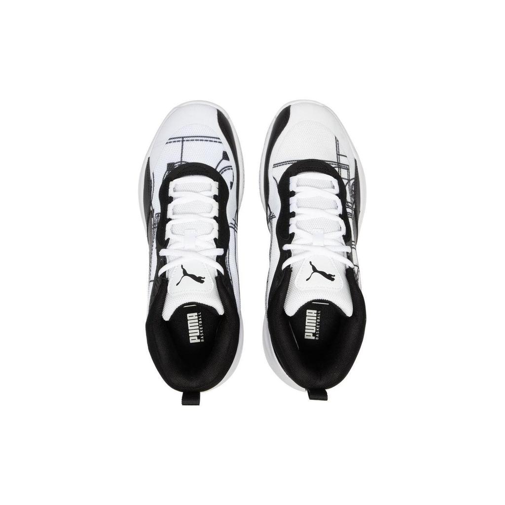 Puma Playmaker Pro Courtside - Кроссовки Унисекс Бело-Черные 378324-01