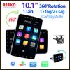 Android 11 Car Radio 1 Din 10 Inch Rotatable 360 CarPlay GPS Player Video Multimedia Player  Control 4 Core for Universal Car Stereo