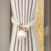 Practical Curtain Holder Rustproof Adjustable 9 Colors Knitting Design Drape Tie Back Home Decor