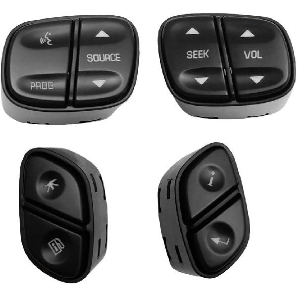 JOYTUTUS Steering Wheel Radio Control Switch Buttons fits Silverado Sierra 2003-2007, Trailblazer & Envoy 2004-2009, Tahoe & Yukon 2003-2006,
