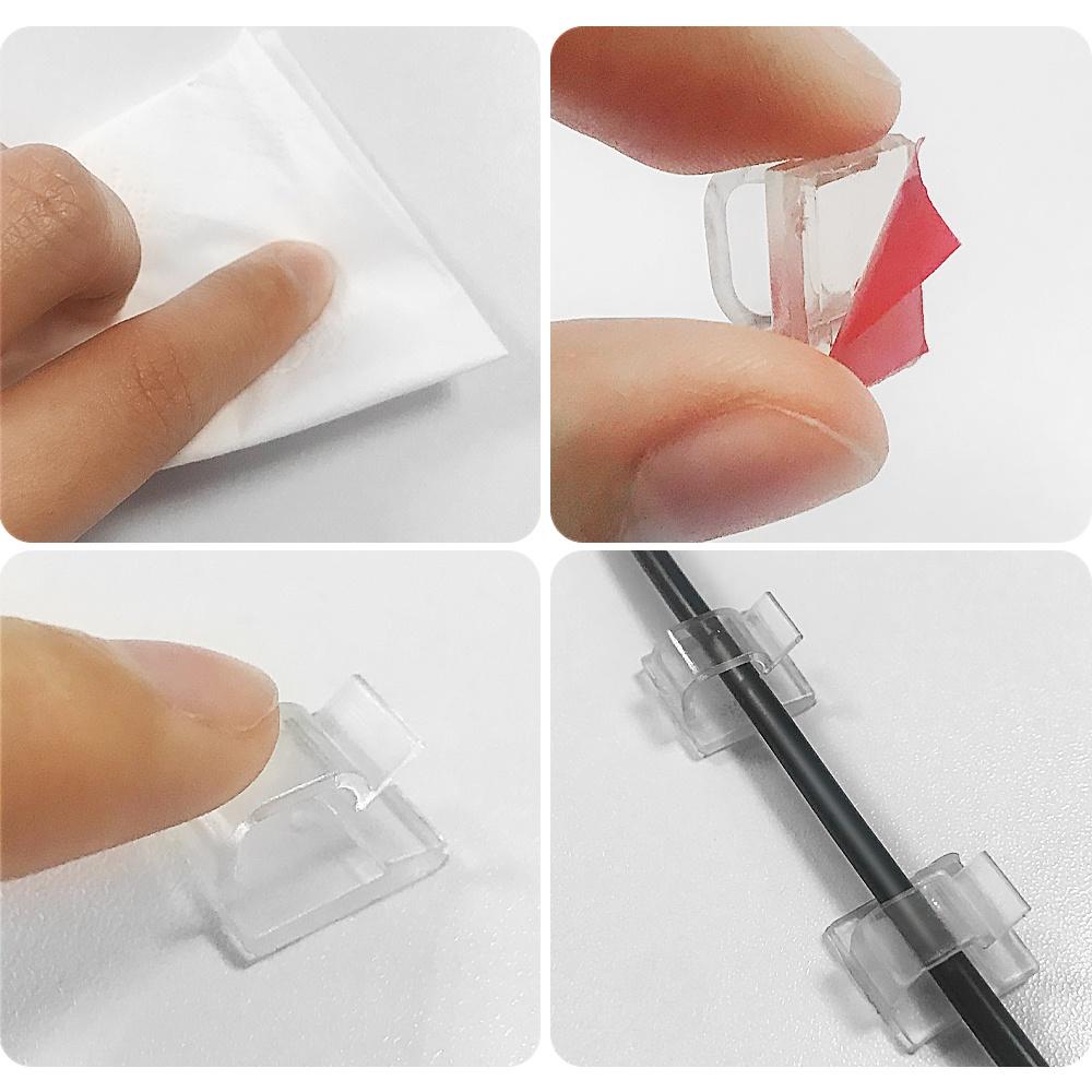 10/20/50 шт. самоклеящиеся зажимы для органайзера для кабеля, мини-автомобильный держатель кабеля, крепление, зажим для стола, зажим для крепления провода, крепежный зажим